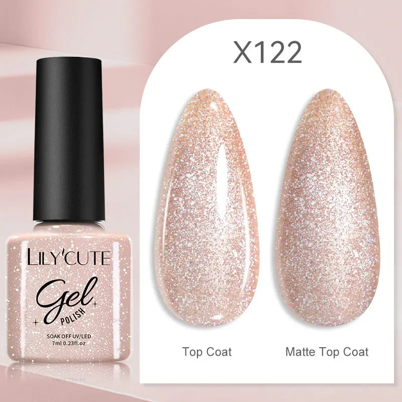 LILYCUTE 7ML Thermal Gel Nail Polish - Ultra-Thin Temperature Color Changing UV Gel