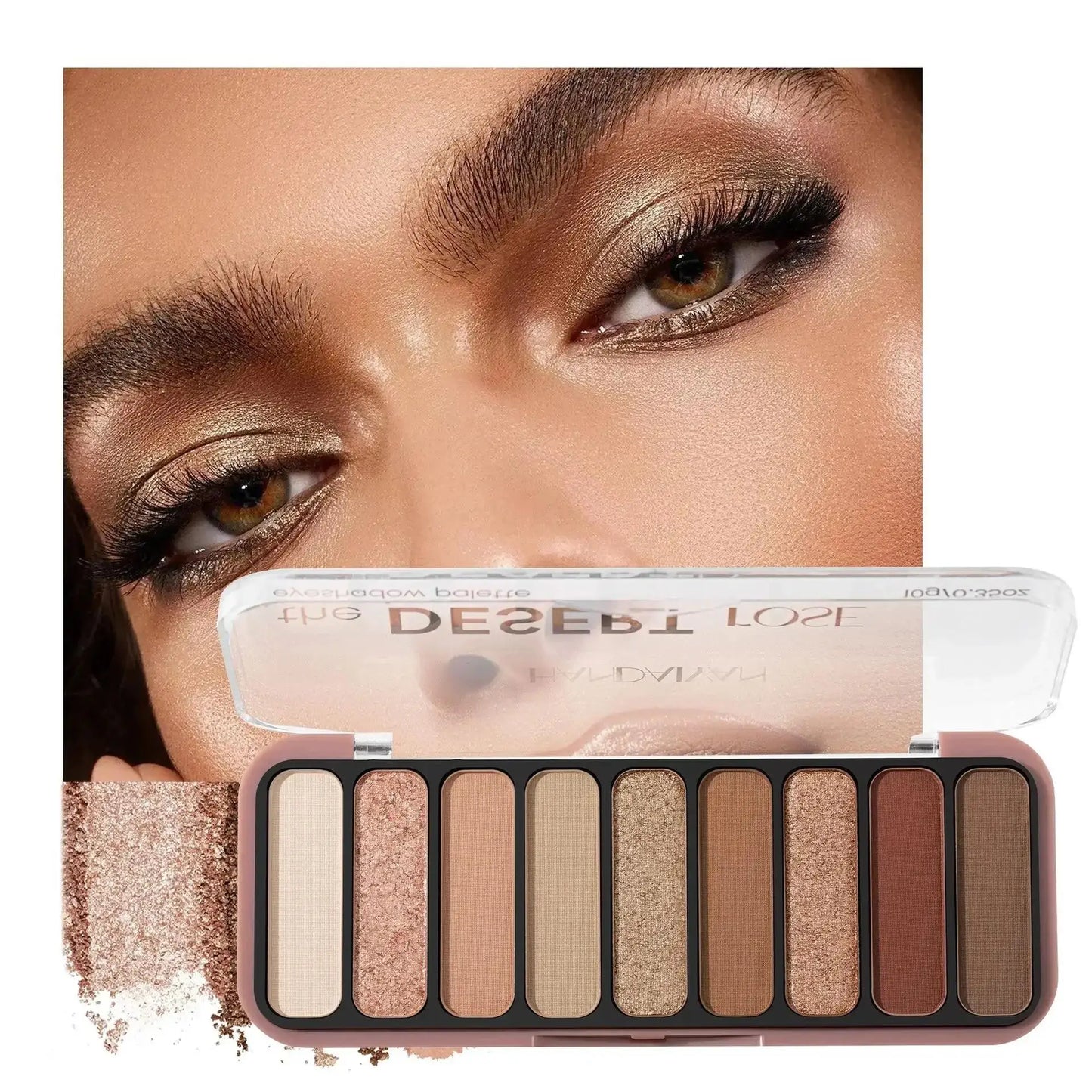 Desert Rose 9 Color Eyeshadow Palette High Pigment Matte Mineral Waterproof Long Lasting Natural Earthy Tones Makeup