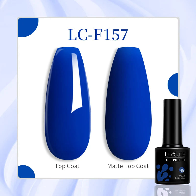 LILYCUTE 7ML Jelly Amber Gel Nail Polish - Semi Permanent UV Gel with Leopard Pattern Effect
