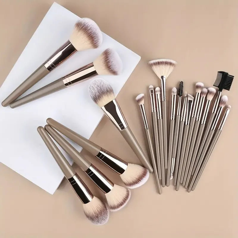 Professional 3 to 20 Piece Makeup Brushes Set - Soft Fluffy Foundation Eyeshadow Concealer Blending Set