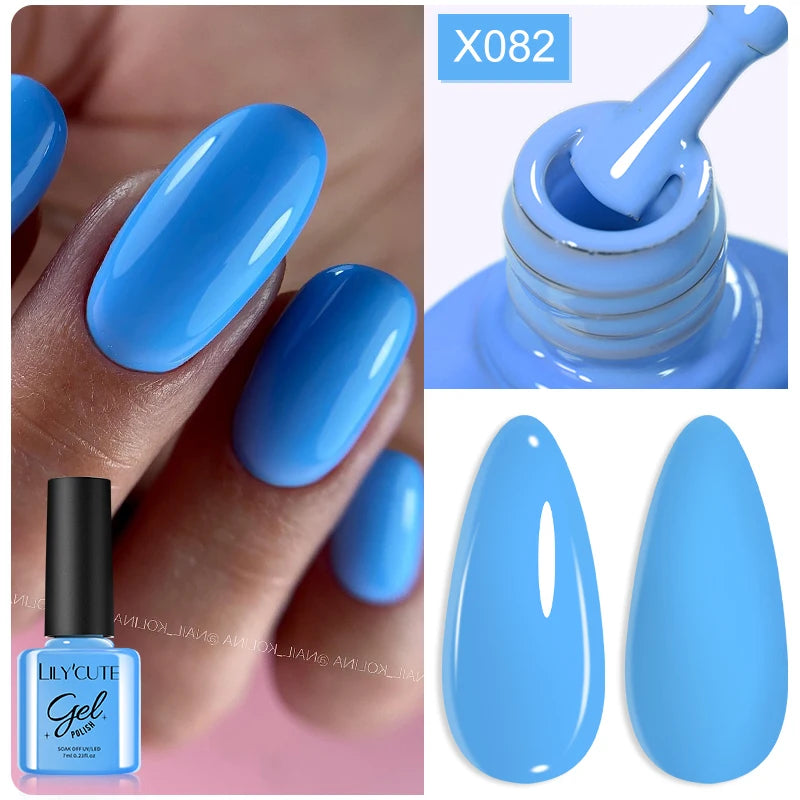 LILYCUTE 7ML Thermal Gel Nail Polish - Ultra-Thin Temperature Color Changing UV Gel