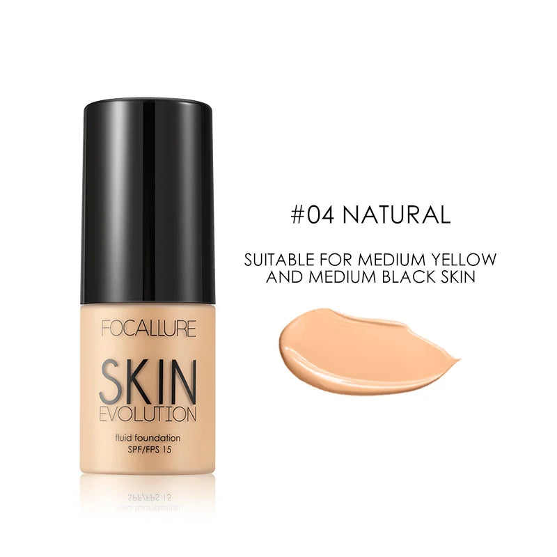 Focallure Base Face Liquid Foundation - Full Coverage Concealer Oil-Control Moisturizing