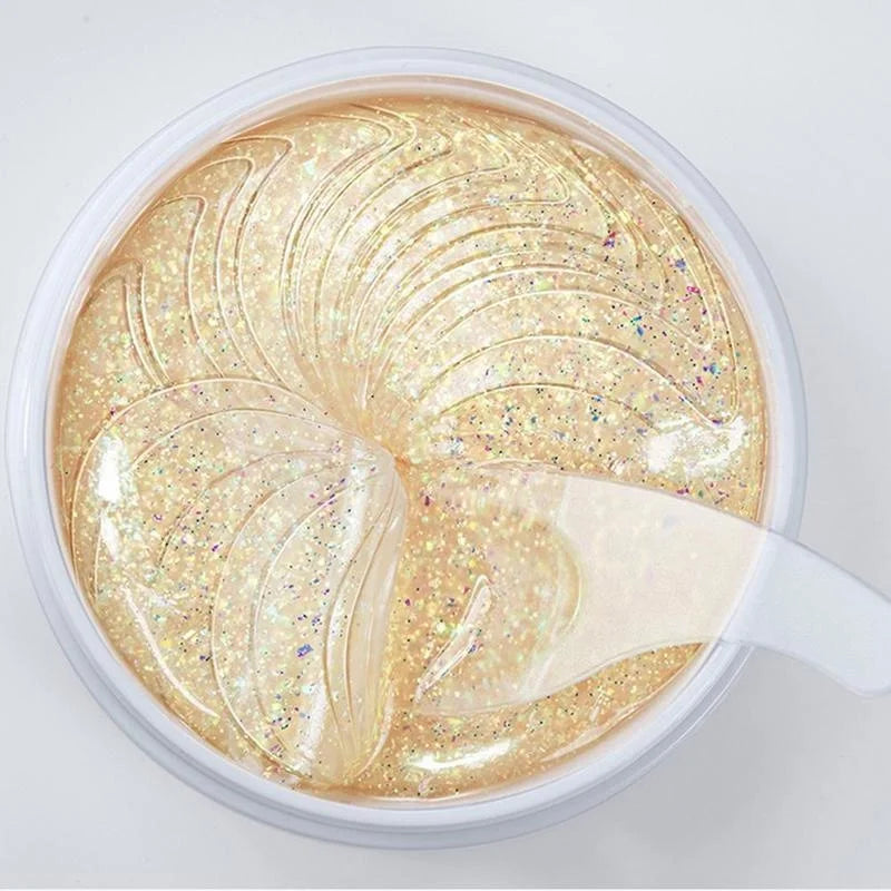 60pcs Crystal Collagen Eye Mask - Anti Dark Circle and Eye Bags Removal Hydrating Patches