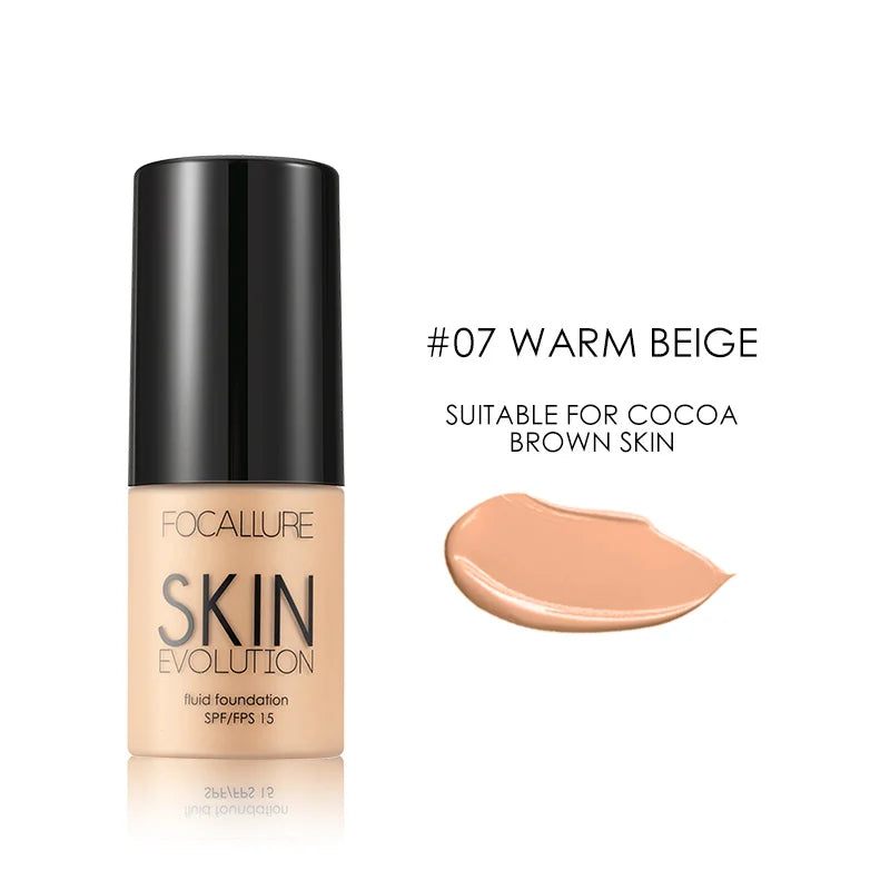 Focallure Base Face Liquid Foundation - Full Coverage Concealer Oil-Control Moisturizing