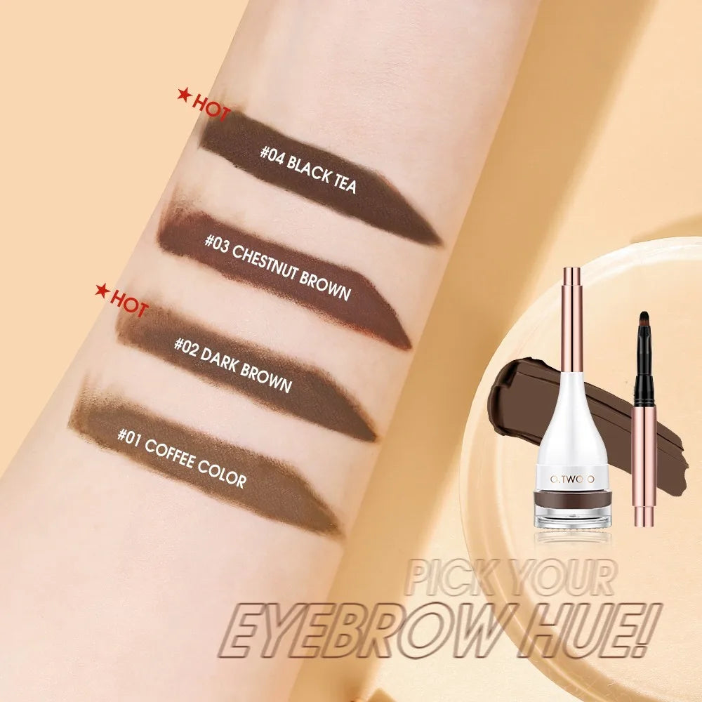 Wholesale O.TWO.O Eyebrow Pomade - Brow Mascara Natural Waterproof Long Lasting with Brush