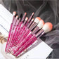 10 Piece Makeup Brush Set - Professional Nylon Cosmetic Brush Collection