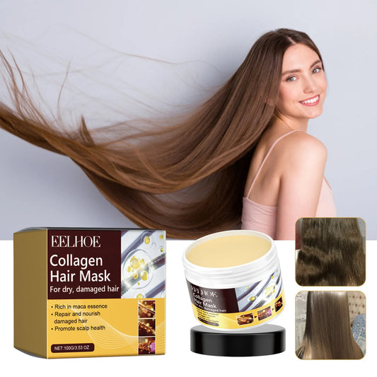 EELHOE Deep Conditioning Hair Mask - Collagen Hydration Treatment for Damaged Hair (100g)