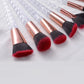 Unicorn Makeup Brushes Set - 10 Piece Glitter Foundation Powder Cosmetic Brush Set