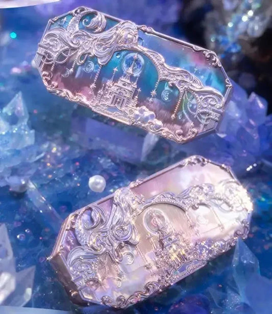 Flower Knows Moonlight Mermaid Eyeshadow Palette - 8 Color Matte Shimmer Glitter