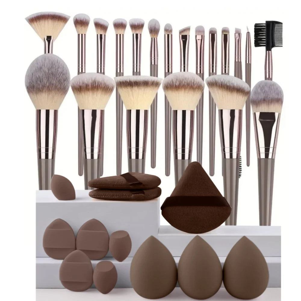 Professional 3 to 20 Piece Makeup Brushes Set - Soft Fluffy Foundation Eyeshadow Concealer Blending Set