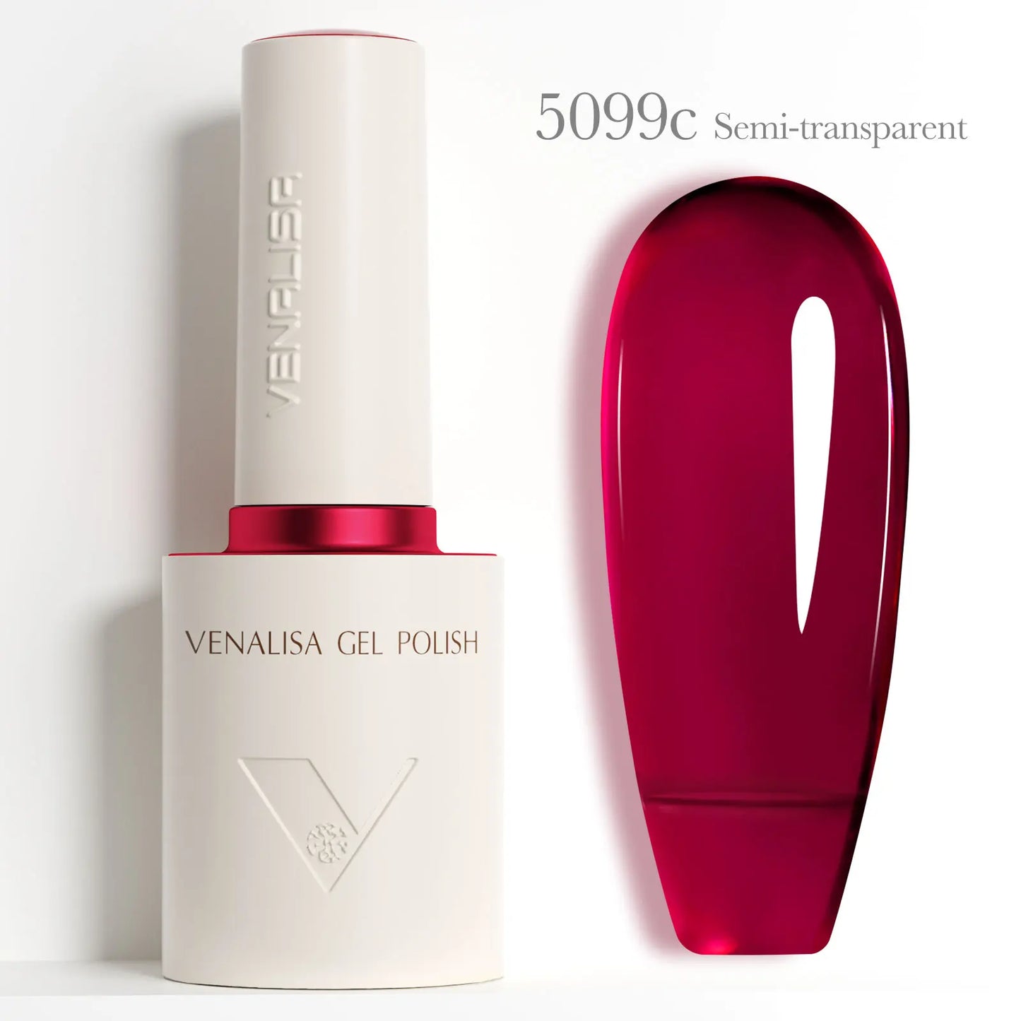 Venalisa V6 Nail Gel Polish - HEMA Free TPO Free 10ml Ultra Red Cat Eye Diamond Top