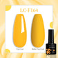 LILYCUTE 7ML Jelly Amber Gel Nail Polish - Semi Permanent UV Gel with Leopard Pattern Effect