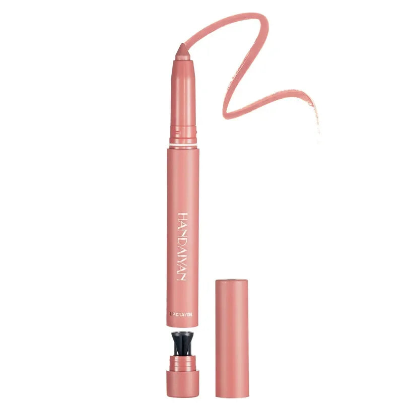 12 Colors Pink Velvet Matte Lipstick Pen - Waterproof Long-Lasting Lip Liner Pencil