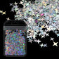 Holographic Nail Art Glitter - 2g Laser Star & Butterfly Sequins Flakes
