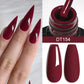 MEET ACROSS 7ml Wine Red Gel Nail Polish - Long-Lasting French Style Gel Varnish
