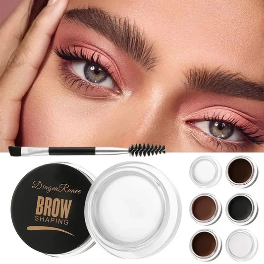 Matte Eyeliner Eyebrow Cream Gel - Waterproof Long Lasting Contouring Brown Black