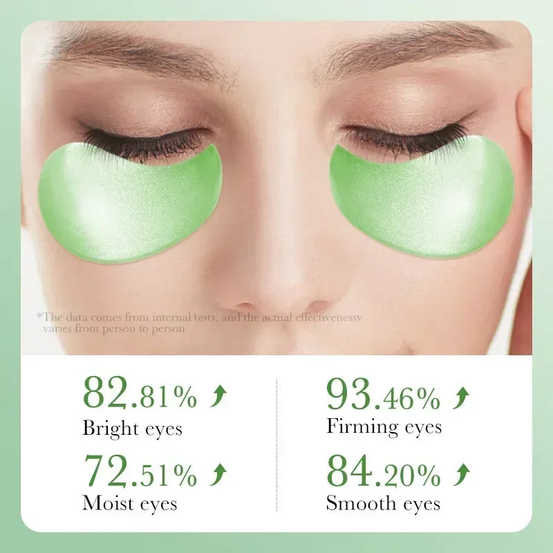 60pcs Aloe Vera Collagen Eye Mask - Anti Dark Circles and Eye Bags Removal Patches