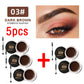 Matte Brown Black Wild Eyebrow Cream - 3D Natural Tint Gel Wax Waterproof Lasting