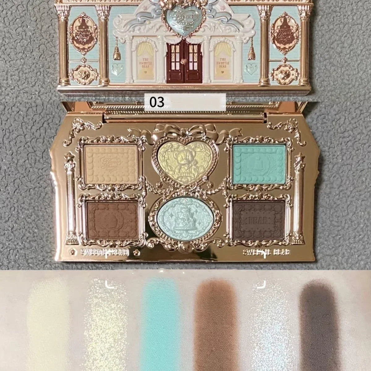 Flower Knows Moonlight Mermaid Eyeshadow Palette - 8 Color Matte Shimmer Glitter