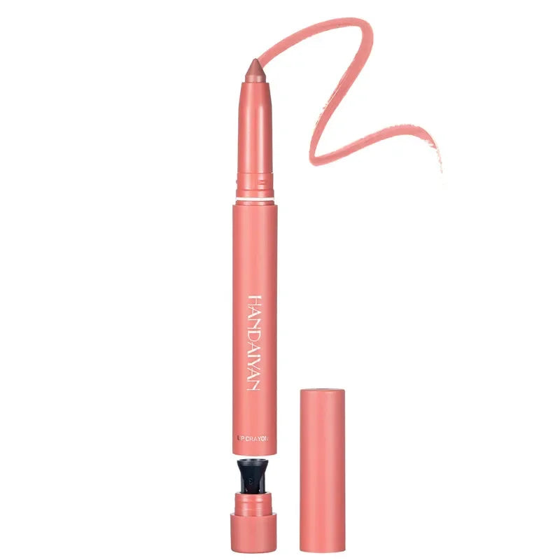 12 Colors Pink Velvet Matte Lipstick Pen - Waterproof Long-Lasting Lip Liner Pencil
