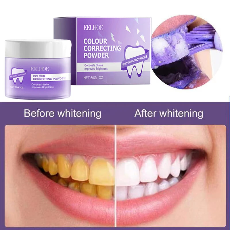 5 Day Teeth Whitening Powder - Remove Plaque Stains and Freshen Breath with Herbal Formula