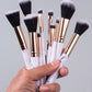 Marble Set Makeup Brush - 11 Piece Soft Hair Blush Eyeshadow Concealer Brush Set