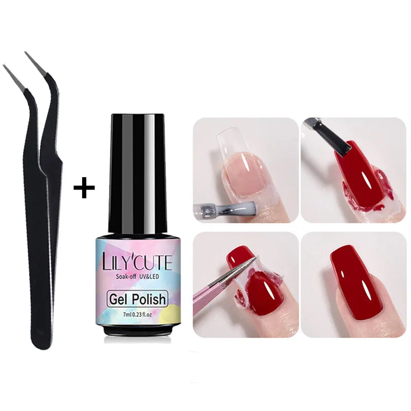 LILYCUTE Nail Art Peel Off Latex Liquid Tape - Anti-Overflow Protection Glue 5ml or 7ml