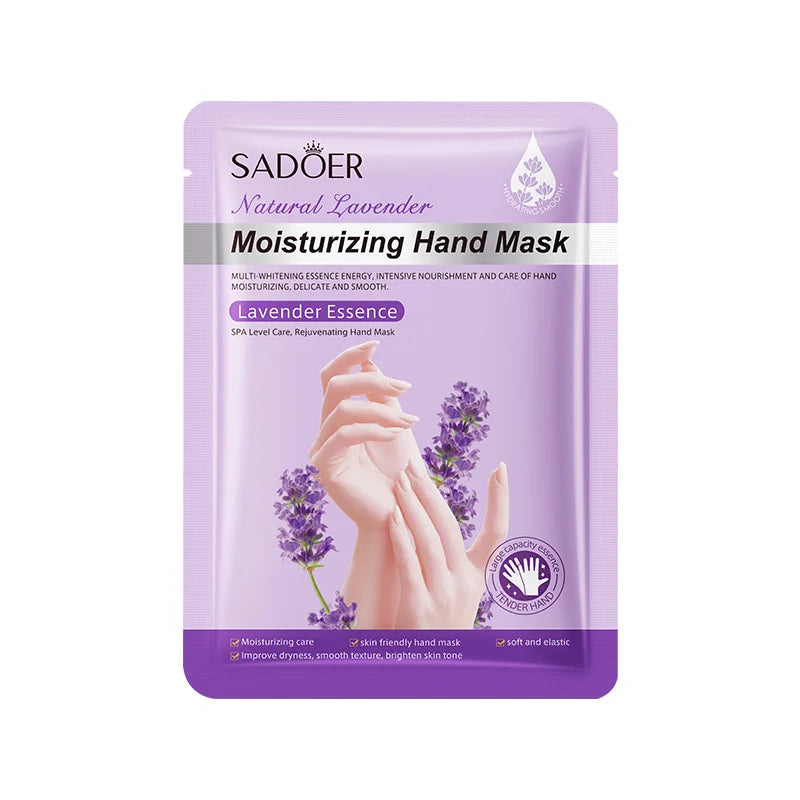 Lavender Hand Mask Spa Gloves - Moisturizing & Exfoliating Treatment (5 Pack)