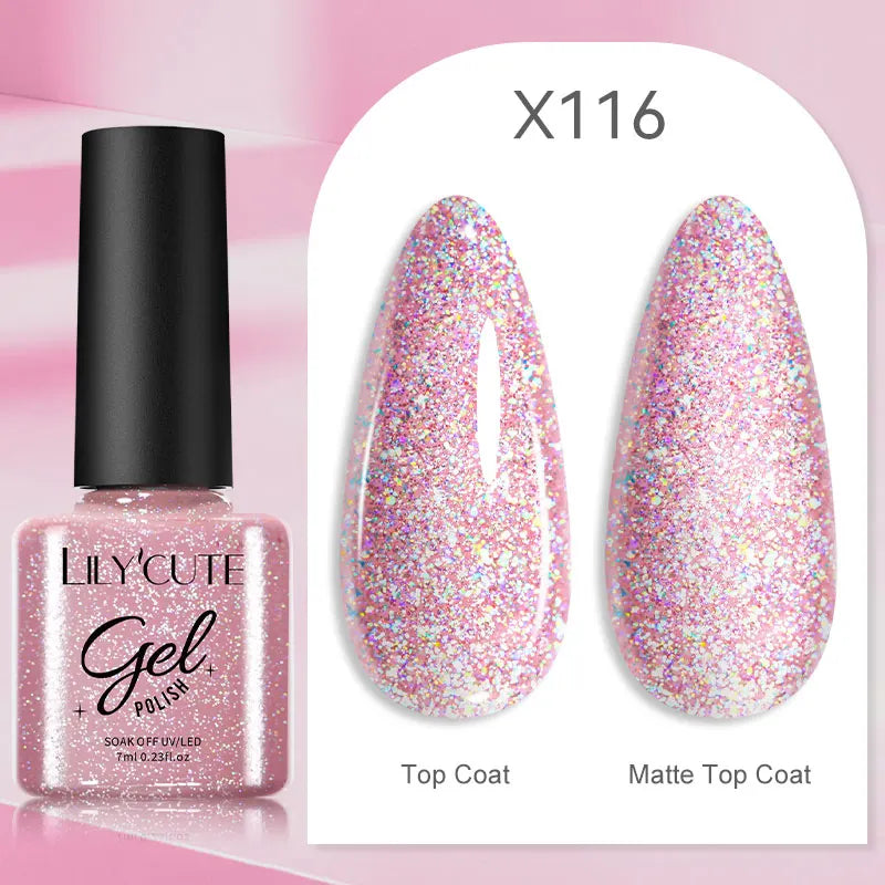 LILYCUTE 7ML Thermal Gel Nail Polish - Ultra-Thin Temperature Color Changing UV Gel