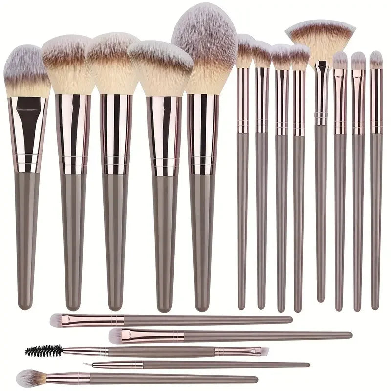 Professional 3 to 20 Piece Makeup Brushes Set - Soft Fluffy Foundation Eyeshadow Concealer Blending Set