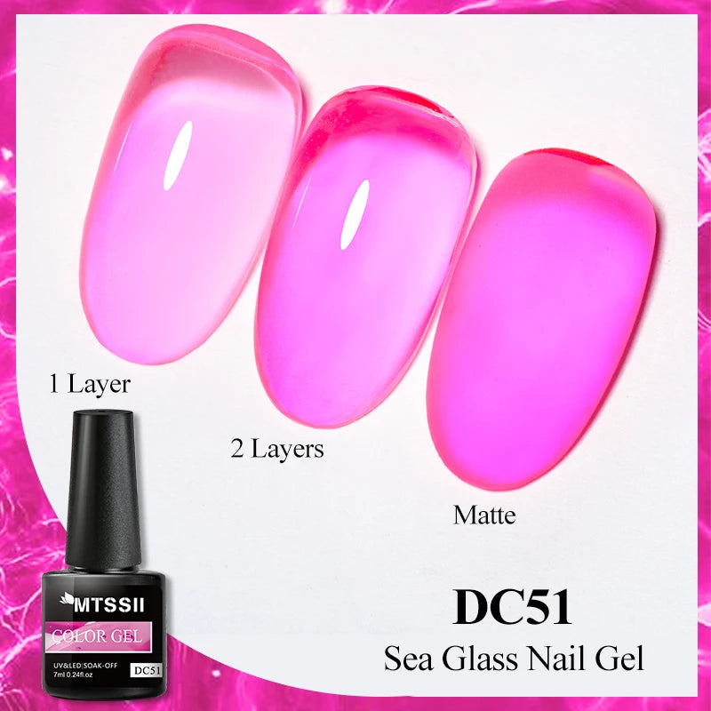 Mtssii Dried Flower Gel Nail Polish - Natural Flower Fairy Series 5ml Semi Permanent