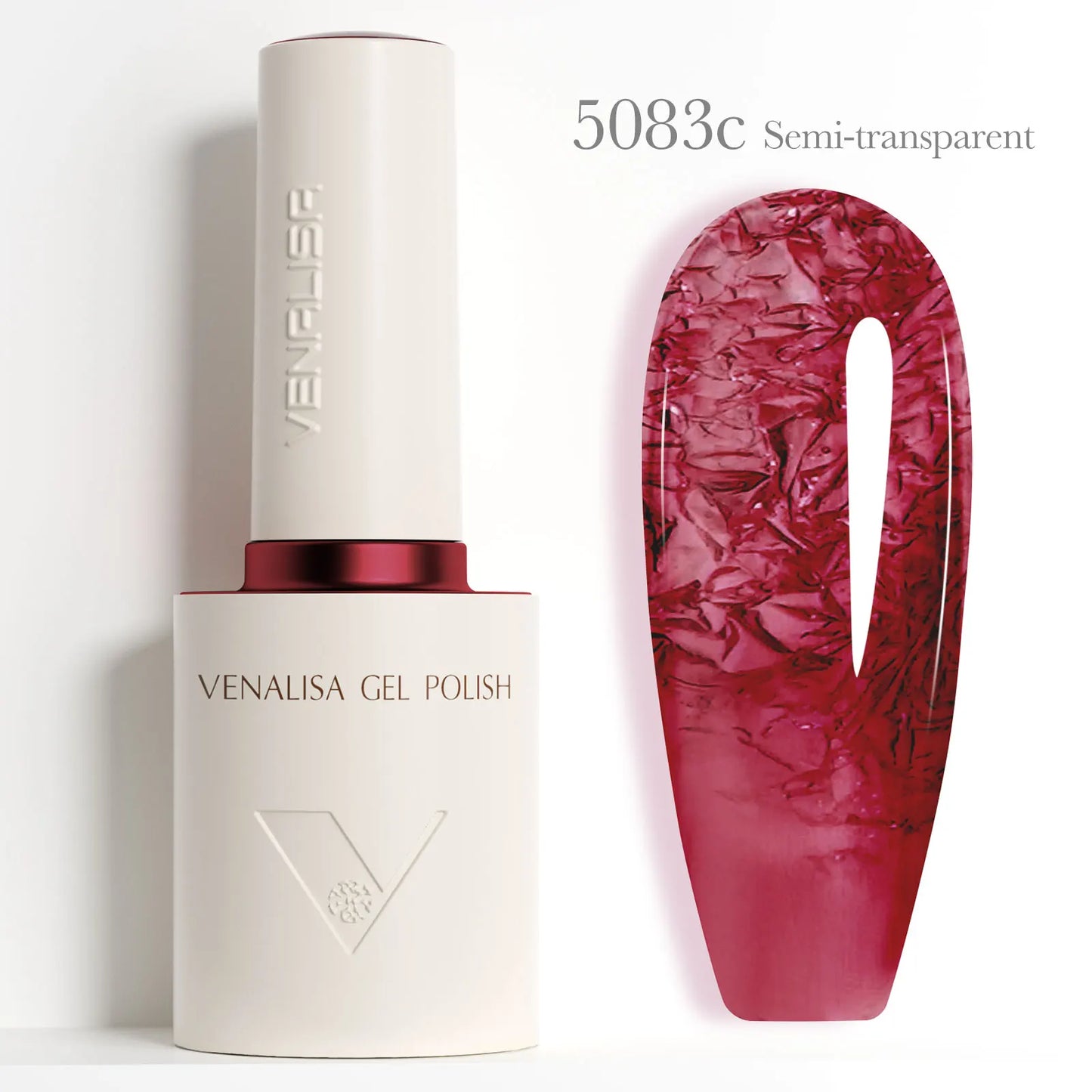 Venalisa V6 Nail Gel Polish - HEMA Free TPO Free 10ml Ultra Red Cat Eye Diamond Top
