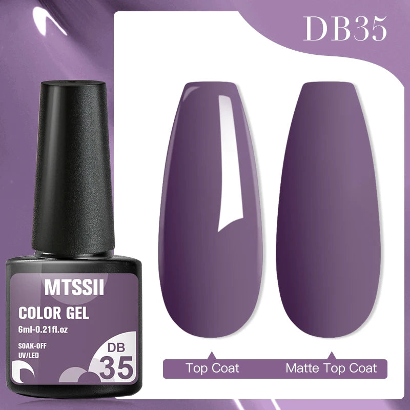 Mtssii Dried Flower Gel Nail Polish - Natural Flower Fairy Series 5ml Semi Permanent