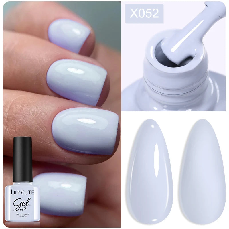 LILYCUTE 7ML Thermal Gel Nail Polish - Ultra-Thin Temperature Color Changing UV Gel