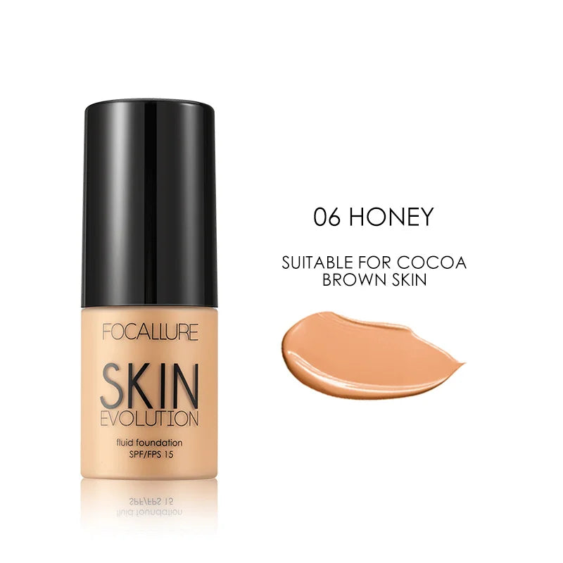 Focallure Base Face Liquid Foundation - Full Coverage Concealer Oil-Control Moisturizing