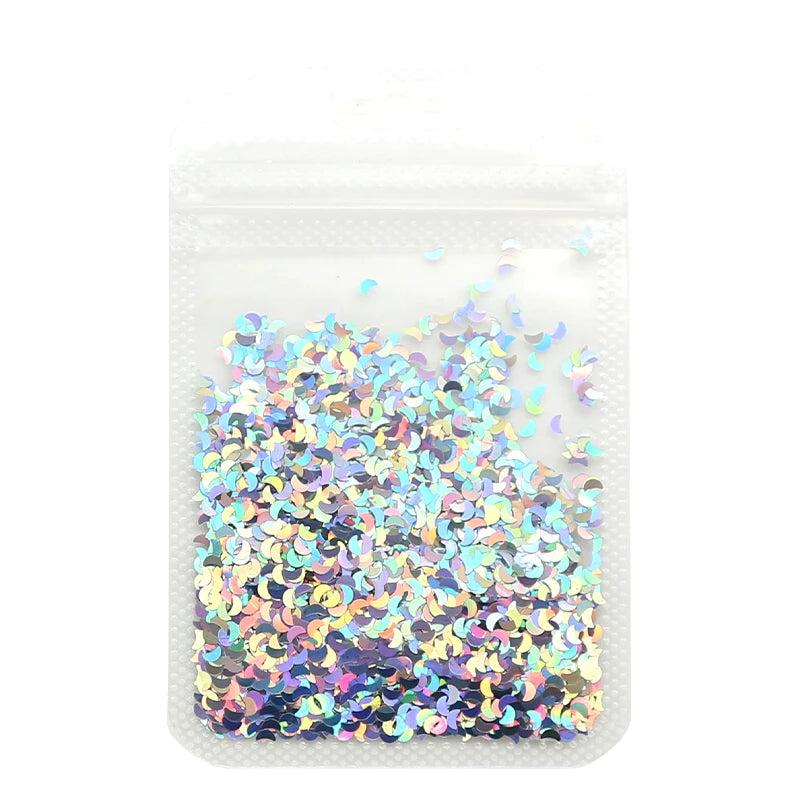 Holographic Nail Art Glitter - 2g Laser Star & Butterfly Sequins Flakes