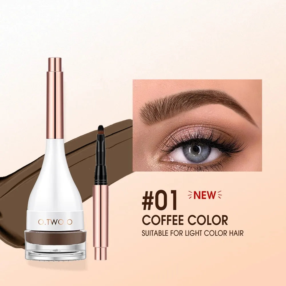 Wholesale O.TWO.O Eyebrow Pomade - Brow Mascara Natural Waterproof Long Lasting with Brush