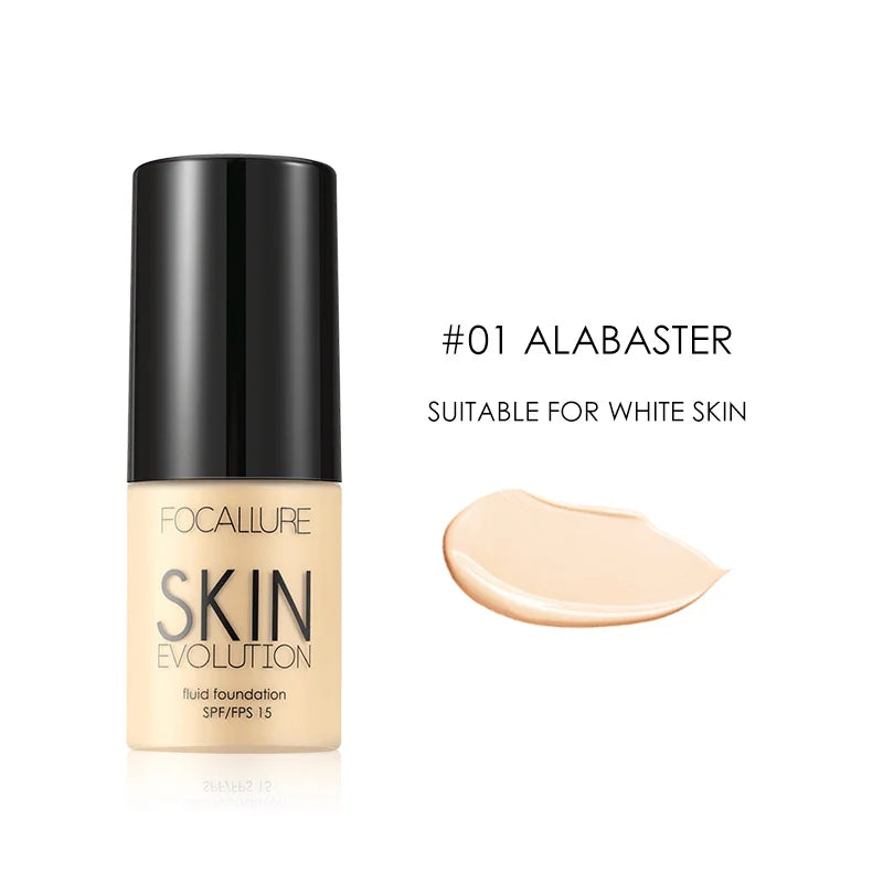 Focallure Base Face Liquid Foundation - Full Coverage Concealer Oil-Control Moisturizing