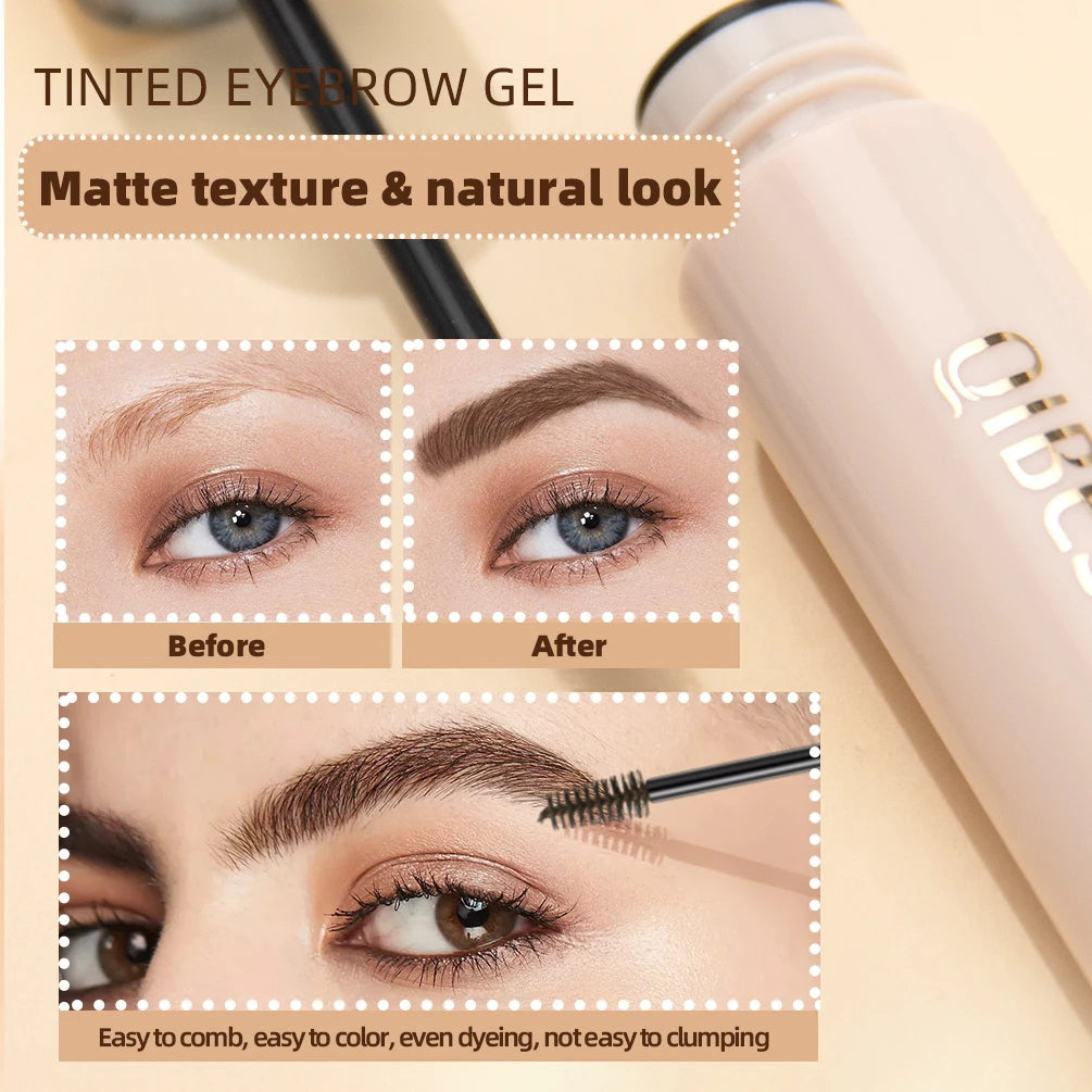 4 Colors Long Lasting Waterproof Eyebrow Mascara Cream - Eye Brow Shadow with Brush