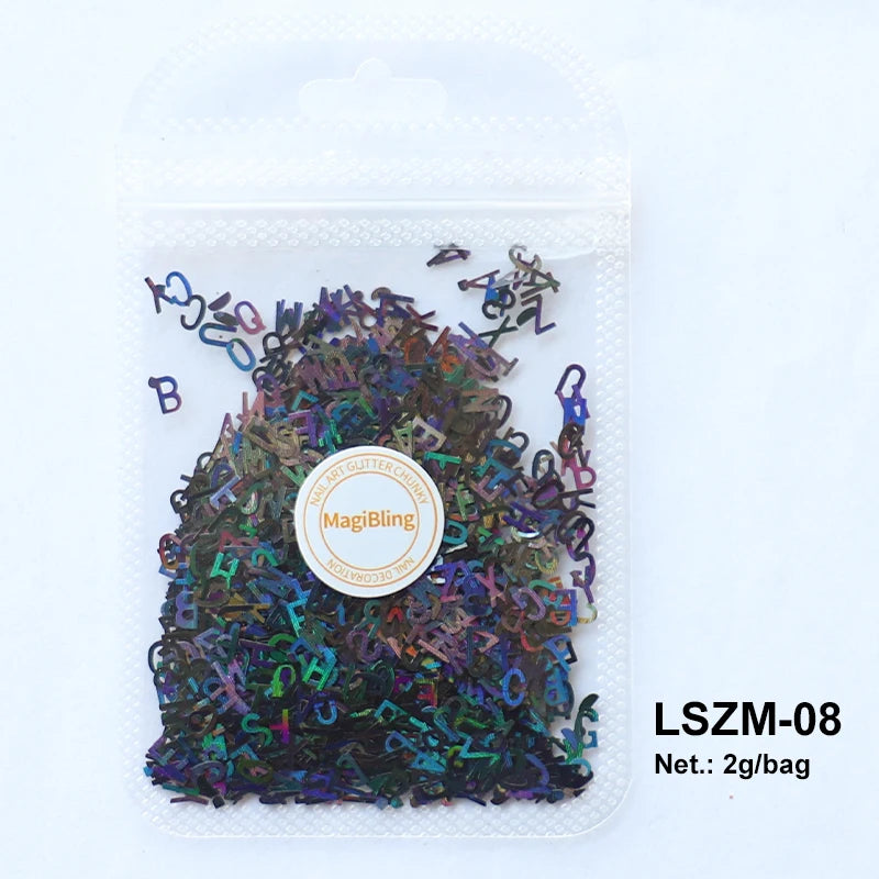 Holographic Nail Art Glitter - 2g Laser Star & Butterfly Sequins Flakes