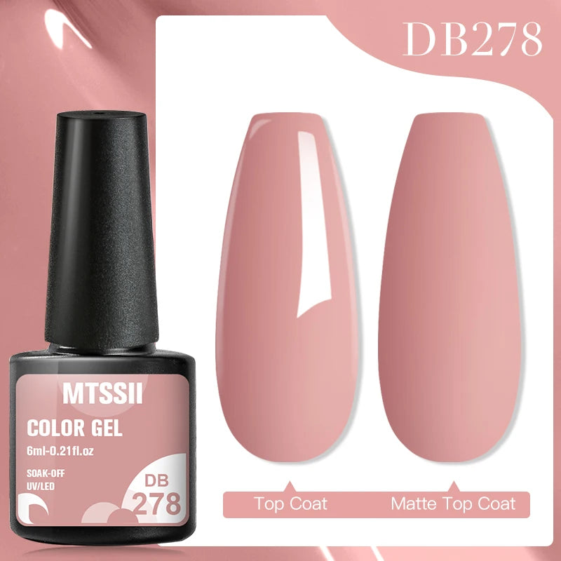 Mtssii Dried Flower Gel Nail Polish - Natural Flower Fairy Series 5ml Semi Permanent