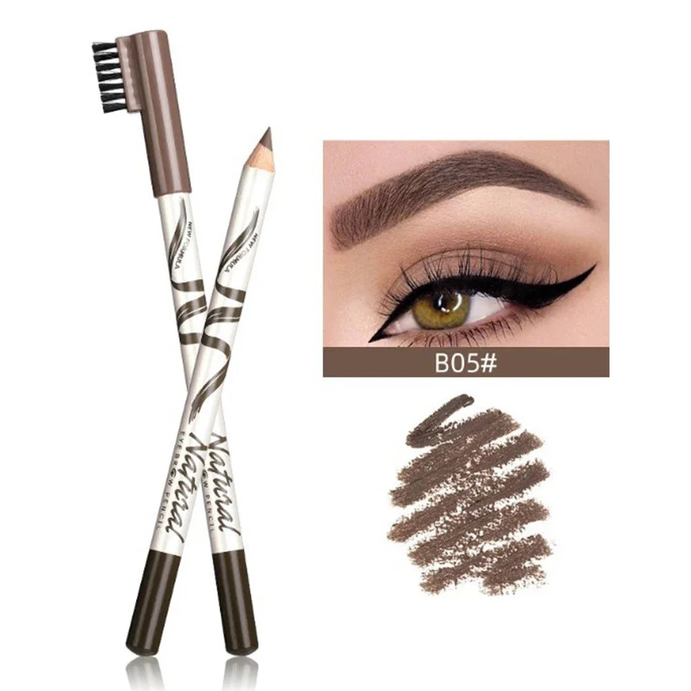 Eyebrow Pencil Waterproof - Eye Brow Eyeliner Pen Long-Lasting Brown