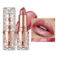 Quicksand Gold Glitter Lipstick - Moisturizing Long-Lasting Waterproof Lip Color