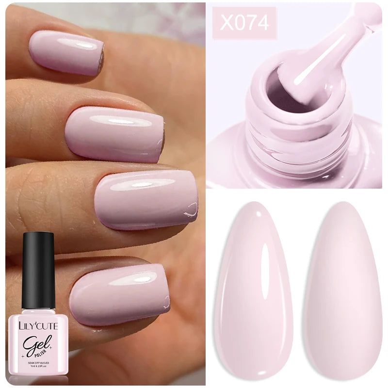 LILYCUTE 7ML Thermal Gel Nail Polish - Ultra-Thin Temperature Color Changing UV Gel