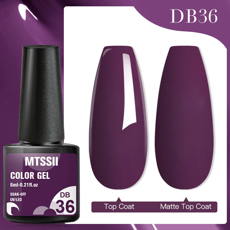 Mtssii Dried Flower Gel Nail Polish - Natural Flower Fairy Series 5ml Semi Permanent