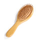 Bamboo Hair Brush with Air Cushion - Anti-Static Scalp Massage Comb to Reduce Hair Loss
