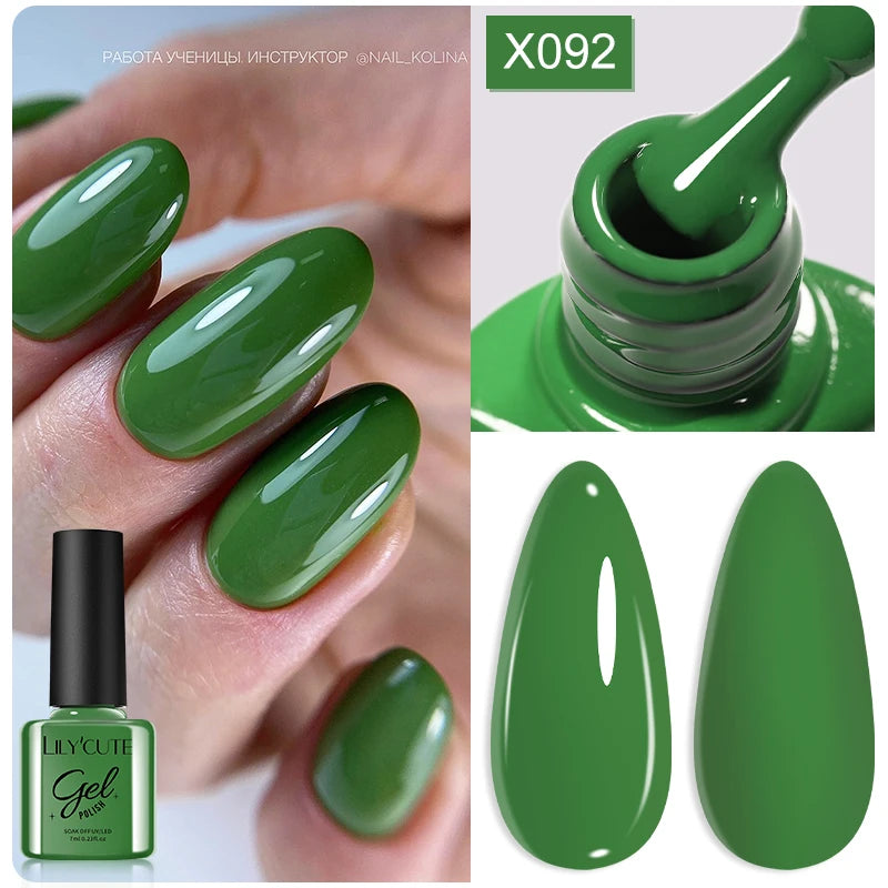 LILYCUTE 7ML Thermal Gel Nail Polish - Ultra-Thin Temperature Color Changing UV Gel