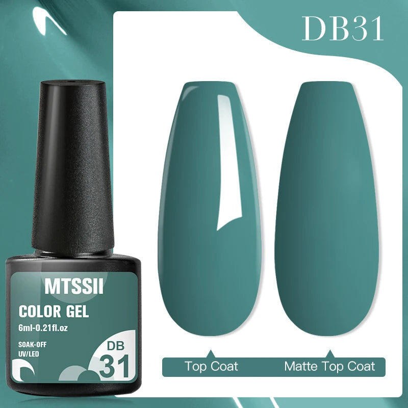 Mtssii Dried Flower Gel Nail Polish - Natural Flower Fairy Series 5ml Semi Permanent