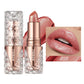 Quicksand Gold Glitter Lipstick - Moisturizing Long-Lasting Waterproof Lip Color