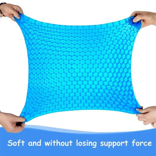 Honeycomb Gel Seat Cushion - Breathable Pressure Relief for Back and Tailbone Pain